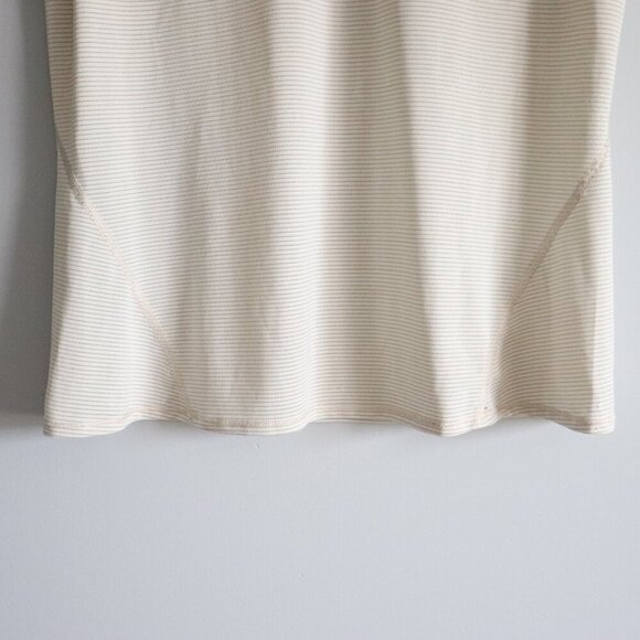 Lululemon Women's Striped Sz 6 Pedal To The Medal Slim Active Stretch T-Shirt - Picture 8 of 9